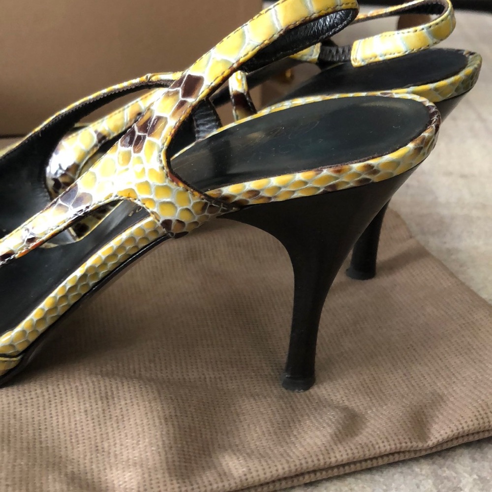 Donald J Pliner python sandals RARE VTG